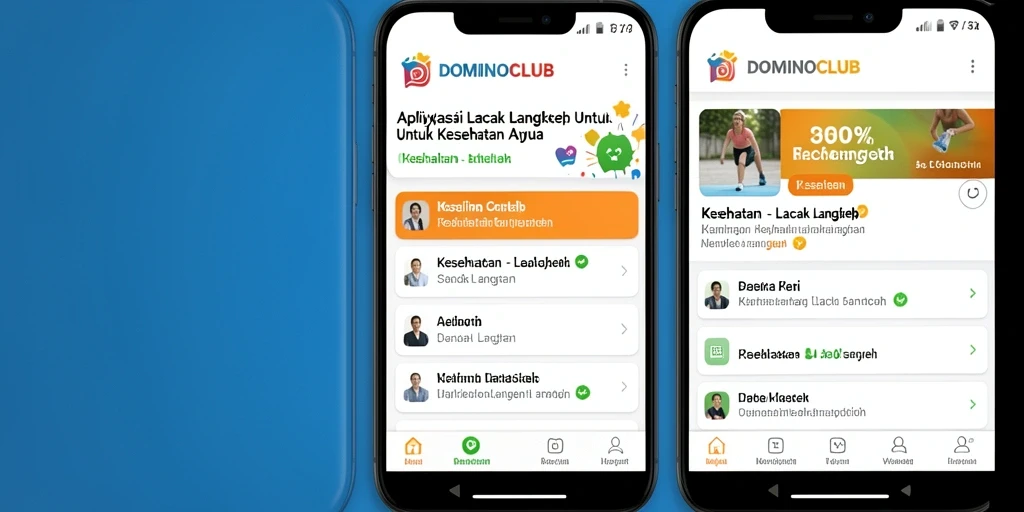 Antarmuka simpel dan fitur canggih DOMINOCLUB untuk pelacakan langkah.
